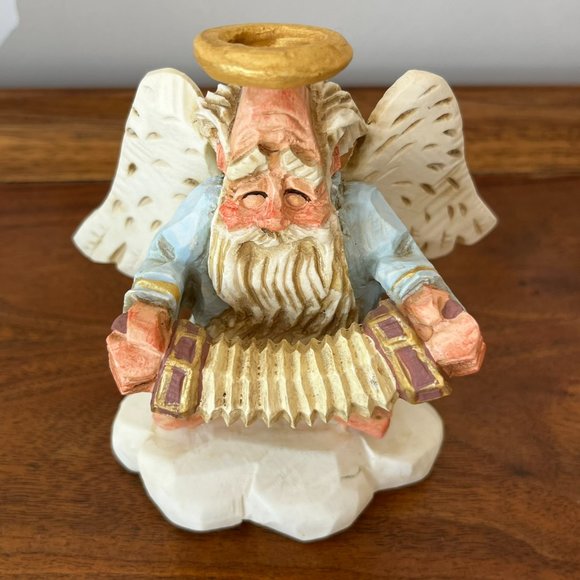 David Frykman Collection "The Oldest Angel" w/ Accordion Figurine Vintage 1994 - Picture 6 of 11